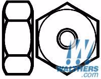 #0-80 Brass Hex Nut 12/pk - 1251