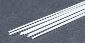 .025" (.64mm) OD White Polystyrene Rod - 219