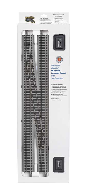 Bachmann HO 44575 NS EZ Track #6 Remote Left Hand Crossover