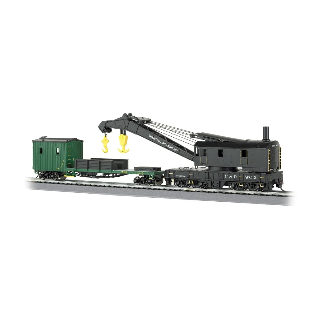 Bachmann HO Scale 250t Crane & Boom Car C&O - BAC16122